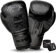 ISLERO Boxing Gloves MMA Sparring Punch Bag Muay Thai Training Glove KICK BOXING