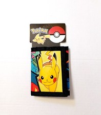 Pokemon Pikachu  Friends Trifold Wallet Canvas All Over Print Brand New