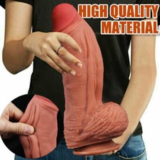 9.6inch Huge Realistic Thick Big Penis Dildo Dong Anal G-spot Sex Toy for Women