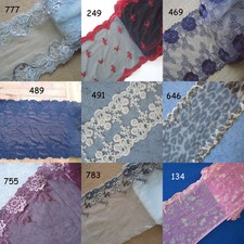 9 Colors Tulle Lace with Embroidered Floral Navy,Ivory,Black,Purplish Red, zh10
