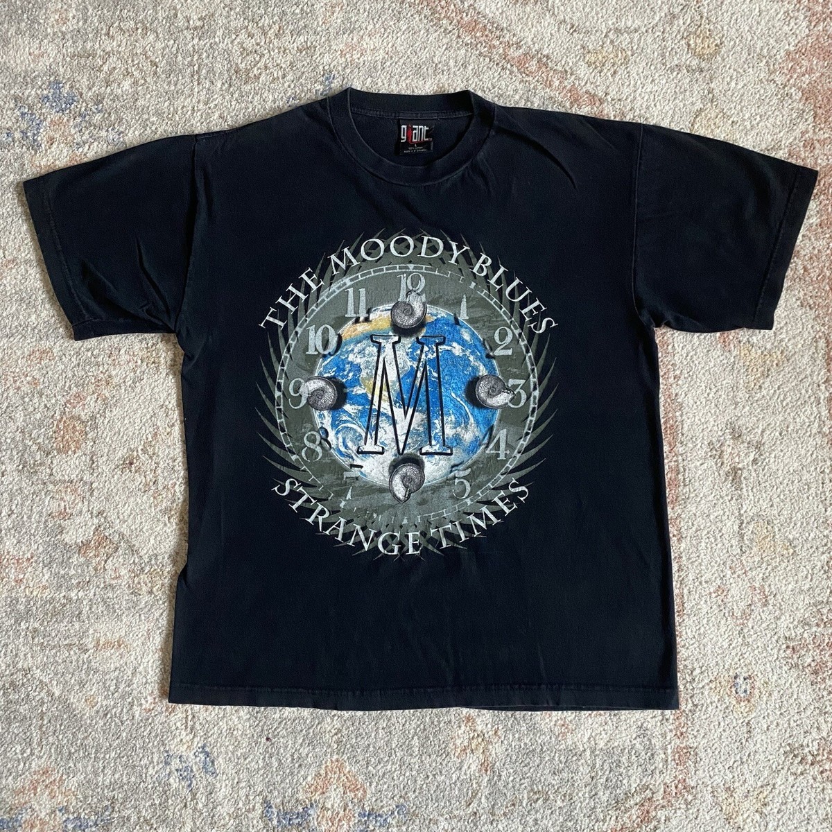 Vintage 90s The Moody Blues Strange Times Tour Tee Shirt Mens 