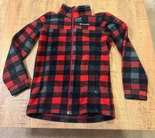 Boys Buffalo Plaid Columbia Fleece Size M 10/12
