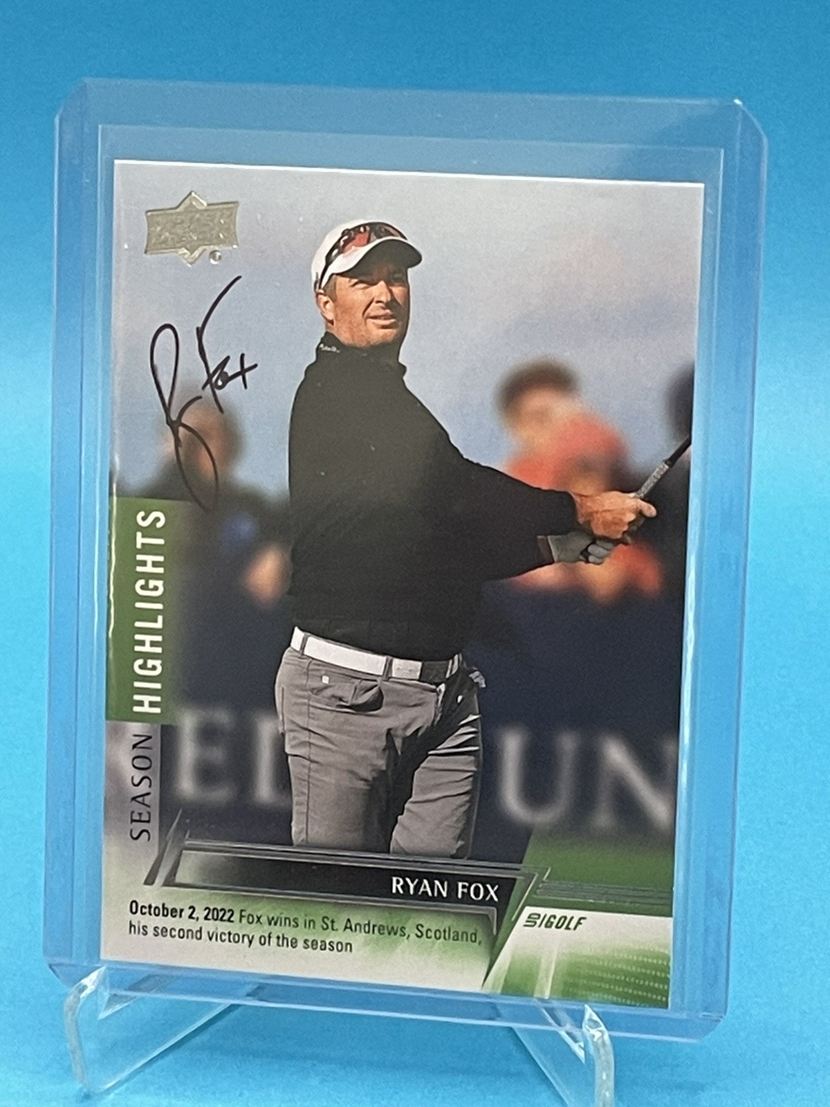 Ryan Fox Auto 2024 Upper Deck Golf - Season Highlights In-Person Autograph - #82