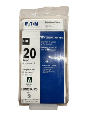 #ad Eaton BRN120AFCS 20 Amp 1 Pole BR Combination AFCI Circuit Breaker $39.99