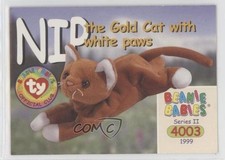 1999 Ty Beanie Babies Series 2 Nip the Gold Cat 204 0k3a