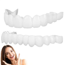 Veneers Teeth Instant Veneers Upper And Lower Set Heat-Moldable Secure Decent