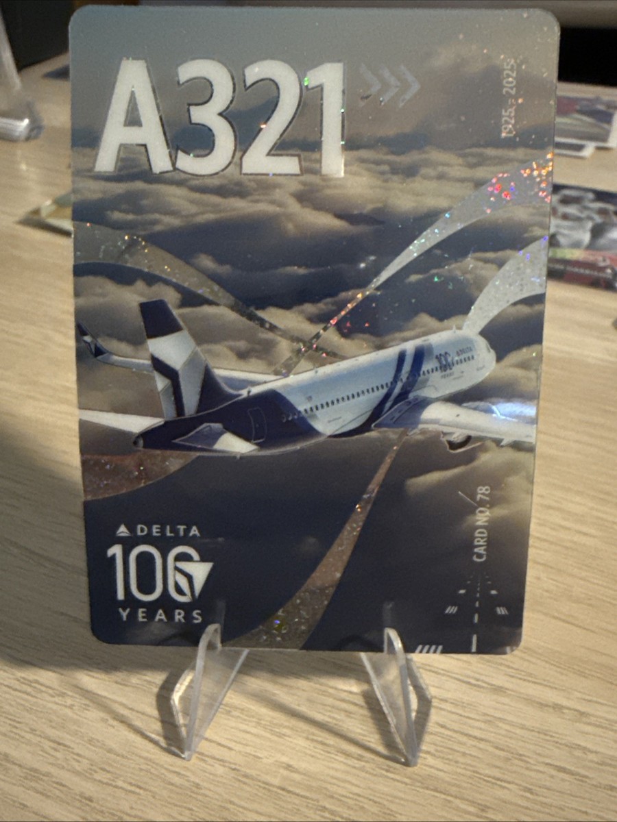 Delta Air Lines Trading Card Limited Edition 100 Year Anniversary