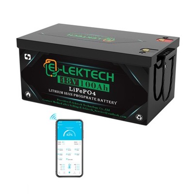 48V 100Ah Golf Cart LiFePO4 Lithium Battery Built in 200A BMS Deep Cycles For RV