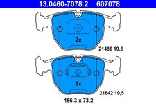 ATE Bremsbelagsatz Scheibenbremse 13.0460-7078.2 f�r BMW E39 E38 X3 X5 E83 E53