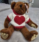 TY Collectible Attic Treasures Casanova JointedTeddy Bear Heart Sweater 1993 — photo 1