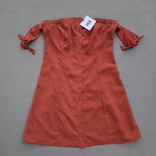 NWT BB DAKOTA Women's Tie to Remember Mini Dress Size 4 Ginger Spice