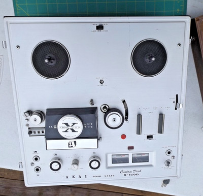 Used Akai X-150D Custom Deck Reel to Reel Player (needs works powers up)