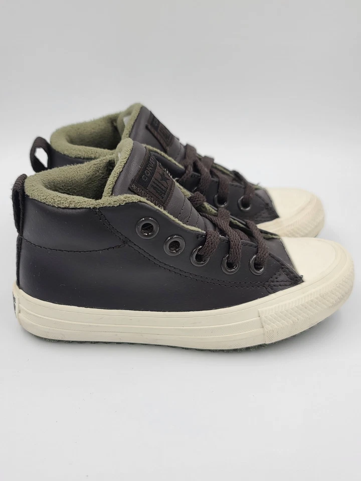 Converse Boys CTAS Street veludo marrom e verde - Imagem 4 de 4