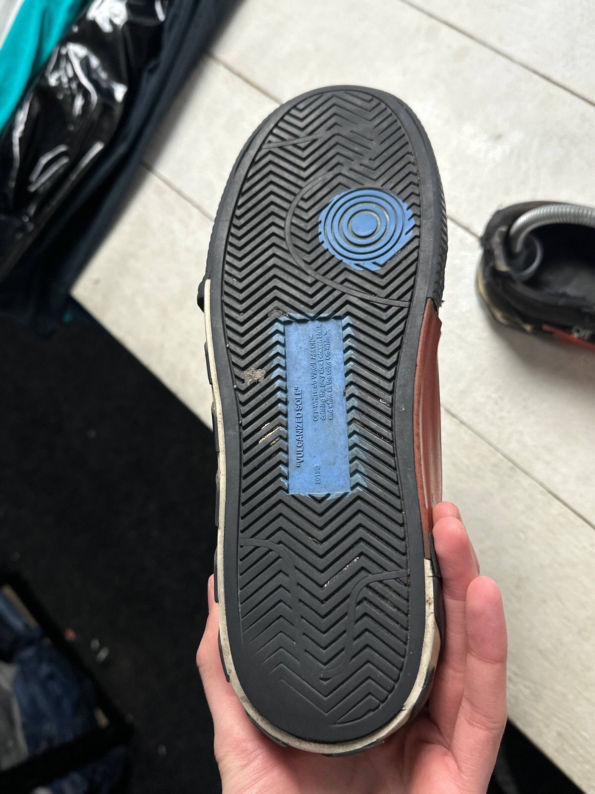 🚨 OFF WHITE DISTRESSED VIRGIN ABLOH VULCANIZED T… - image 3