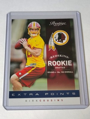2012 Playoff Prestige - Rookie Kirk Cousins #235 Extra Points Blue /999 (RC)