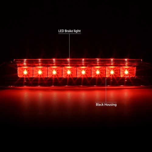 FOR 10-17 EQUINOX BLACK HOUSING REAR CENTER MOUNT LED 3RD THIRD BRAKE LIGHT LAMP - Picture 2 of 5