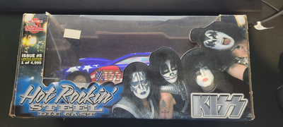 #ad Racing Champions Blue Hot Rockin’ Steel Issue #5 Die Cast Car Kiss 1 of 4999 $24.95