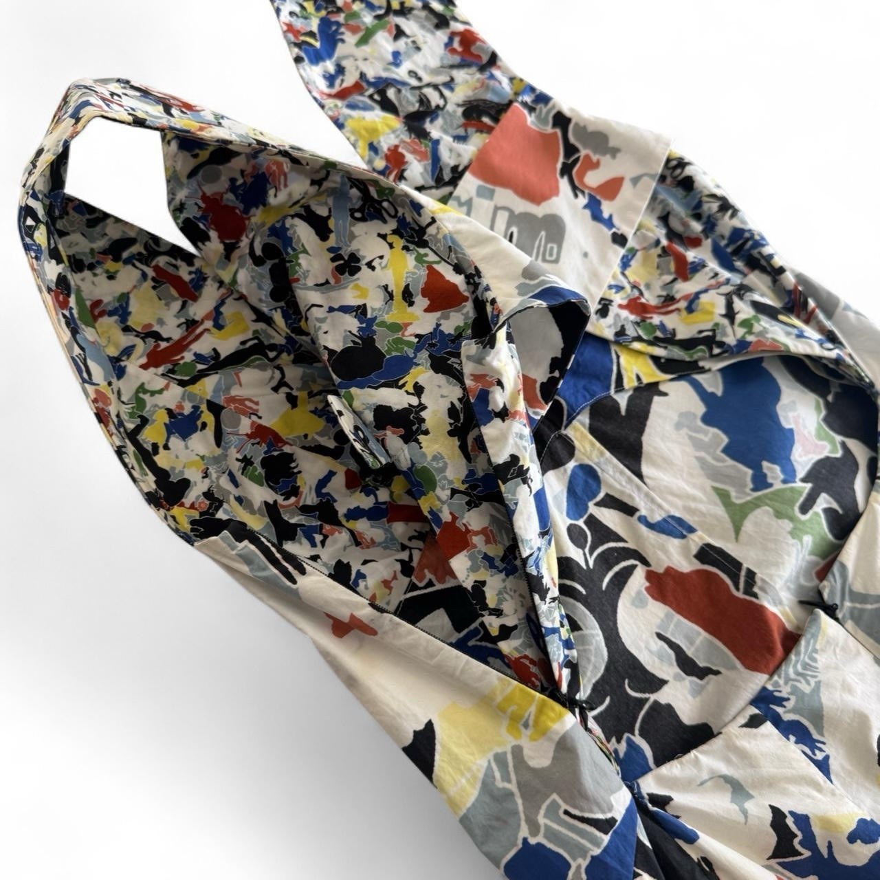 Jil Sander - Spring 2014 Multi Abstract Cotton Dr… - image 5