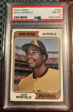 1974 Topps DAVE WINFIELD #456 PSA 8 NM-MT San Diego Padres HOF RC NEW CERT