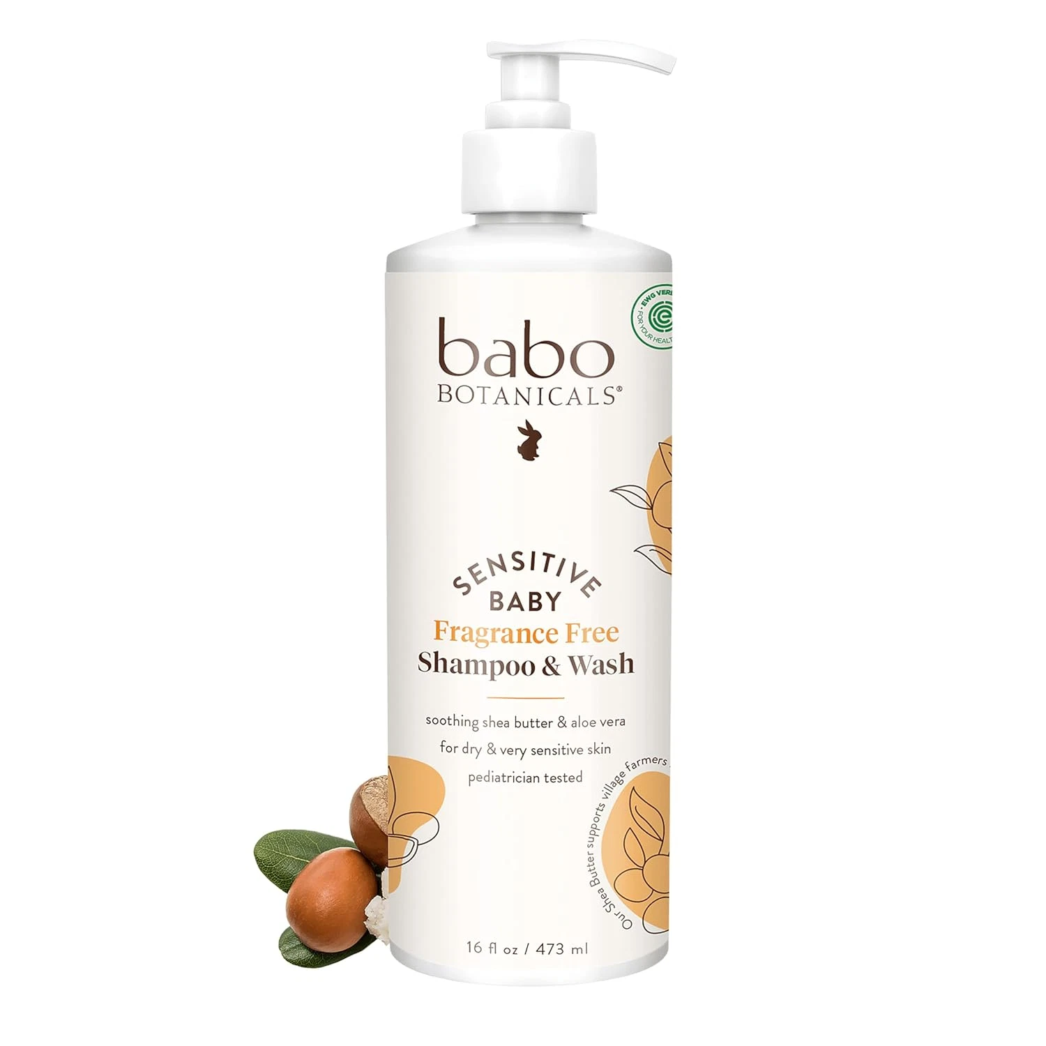 Sensitive Baby Fragrance-Free 2-In-1 Shampoo & Wash - Shea Butter, Calendula & A
Opens in a new wind