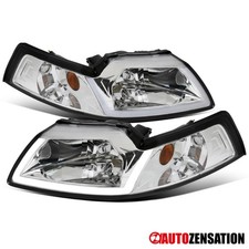 Fit 1999-2004 Ford Mustang Gt Svt Cobra Led Tube Headlights Leftright 99-04 Fit 1999-2004 Ford Mustang Gt Svt Cobra Led Tube Headlights Leftright 99-04