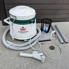 Bissell Carpet Deep Cleaner Powerlifter 1660 Canister Vacuum W/ Attachments