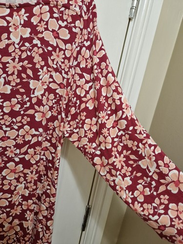 Ladies Floral Jersey Dress With Pockets Size 22 Cotton Traders - Picture 4 of 7