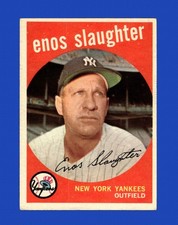 1959 Topps Set-Break #155 Enos Slaughter VG-VGEX *GMCARDS*