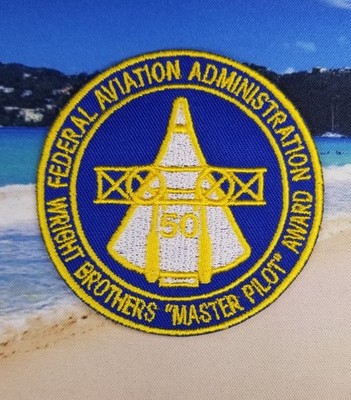 EMBROIDERED WRIGHT BROTHERS MASTER PILOT AWARD PATCH (Please Read Ad)