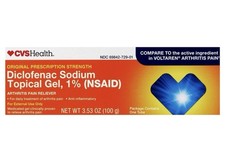 CVS Diclofenac Topical Gel 1  Generic For Voltaren 3.53 Oz 100g New EXP 4 2027