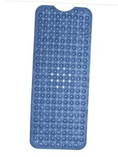 Bath Mat - Large Non Slip Bathtub Shower Mat - Extra Long 40 x 16 Aqua Blue