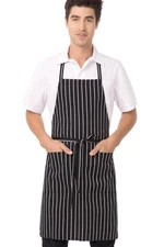 Chef Works Unisex Chef Apron Chalk Stripe