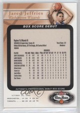 2002-03 Fleer Box Score Box Score Debut 706/2002 Jared Jeffries #6BSD 0a1