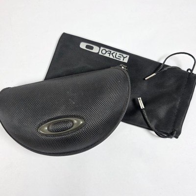 Authentic Oakley Half Jacket Soft Vault Sunglass Case Black Hard Genuine