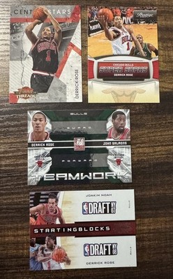 (4) 2009-2010 DERRICK ROSE INSERT LOT (W 2ND YEARS!)