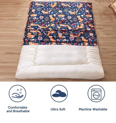 Adorable Zippered Cover for Traditional Japanese Floor Futon Mattress NEW  TWIN