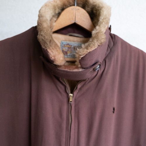1950’s Weathercrest Gabardine Rockabilly Jacket With Genuine Fur Collar Size XXL - Picture 14 of 24