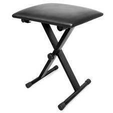 Piano Bench, Adjustable Keyboard Bench Padded Keyboard Chair Seat X-Style Col...