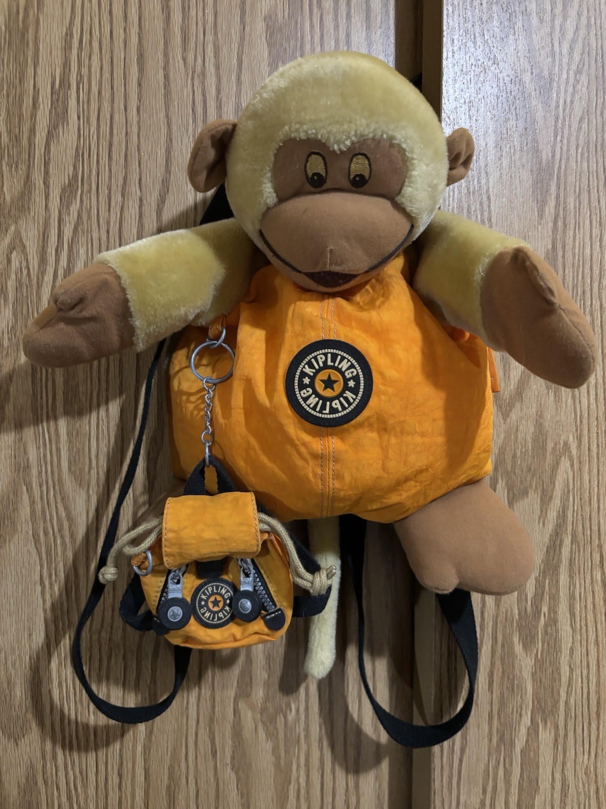 Vintage Kipling monkey backpack with original key… - image 1