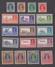 1937 INDIA GEORGE VI MINT SET OF STAMPS TO 10Rs (TST79)