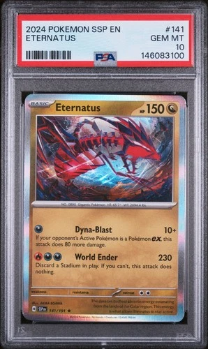 PSA 10 - ETERNATUS - 141/191 - 2024 POKEMON SSP EN SURGING SPARKS - ENGLISH