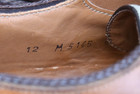 Mezlan Custom Brown Leather Tan Fabric Toe Oxford Apron Dress Shoe SZ 12M — photo 8