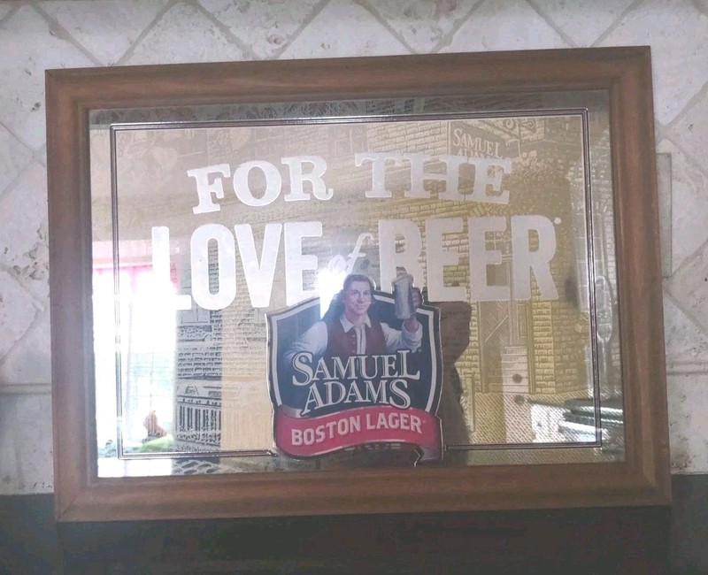 Framed SAMUEL ADAMS BREWERY" For The Love of Beer" 17x22 Excellent Condition 
