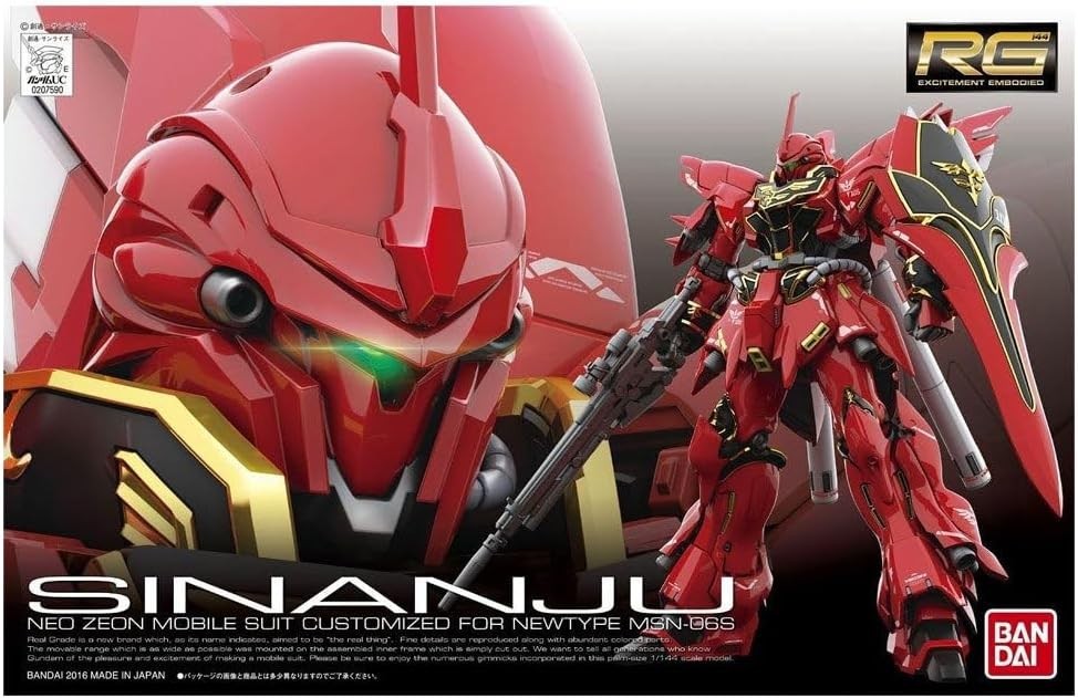 Bandai Sinanju MSN-06S Gundam Unicorn Real Grade