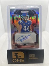 2022 Prizm Draft - Silver Auto - Chance Campbell - Ole Miss