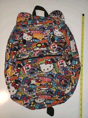 RARE Loungefly Heart Logo x Hello Kitty Sanrio Large Backpack Used (No Bow)