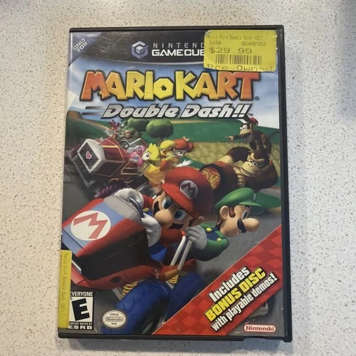 Mario Kart: Double Dash!! (Nintendo GameCube, 2003) CIB With Bonus Disc