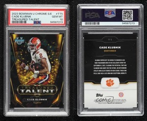 2023 Bowman U Chrome Sapphire Edition Treasured Talent Cade Klubnik #TT-5 PSA 10