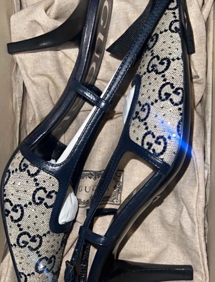 靴 GUCCI pointed toe strap heels Gucci Women's Pointed Toe Heels for sale | eBay