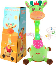 Musical Plush Giraffe Toy for 6-12 Months, Interactive Singing Stuffed Animal